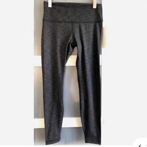 Lululemon align 25" heathered grey herringbone black/white leggings size 4